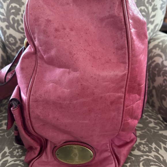 Mulberry Hot Pink Leather Tote Bag - Picture 3 of 15